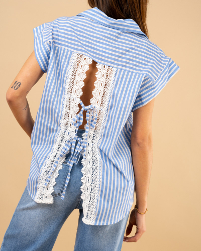 Chemise dos dentelle