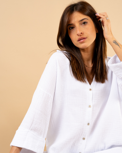 Chemise gaze dos noeuds