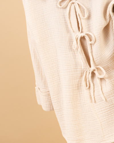 Chemise gaze dos noeuds
