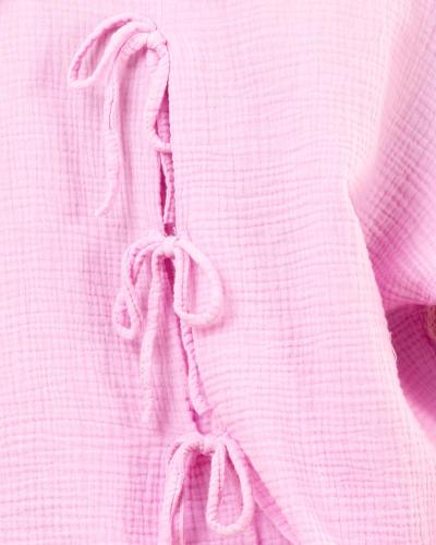 Chemise gaze dos noeuds