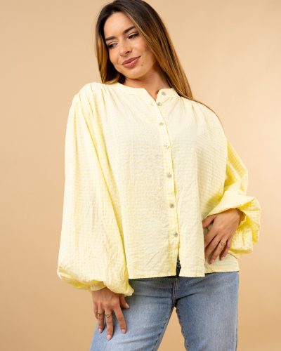 Blouse petits carreaux