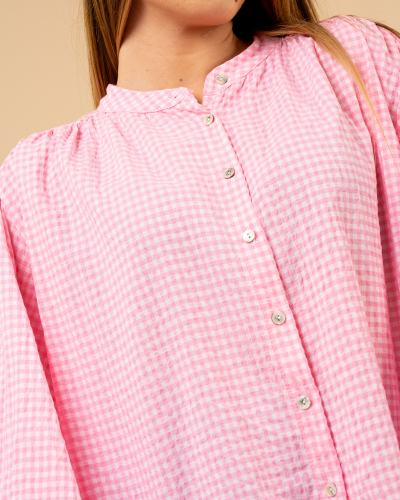 Blouse petits carreaux