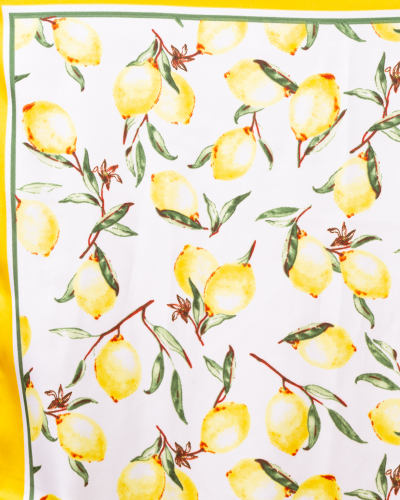 Foulard citrons jaunes