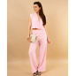 Pantalon large boutons