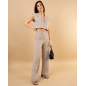 Pantalon large boutons