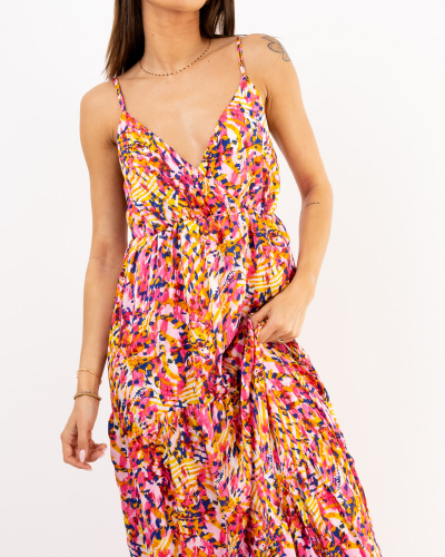 Robe longue imprimée