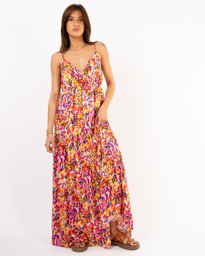 Robe longue imprimée