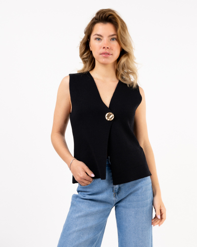 Gilet un bouton