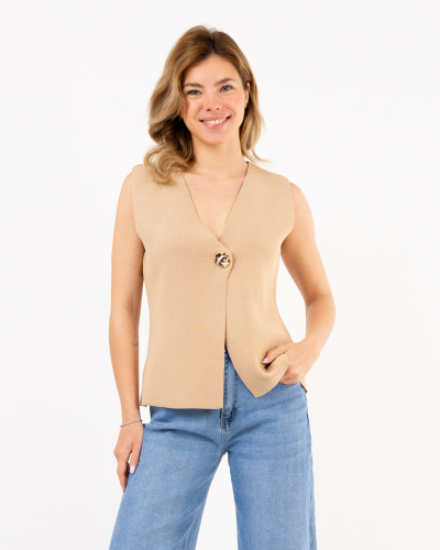 Gilet un bouton