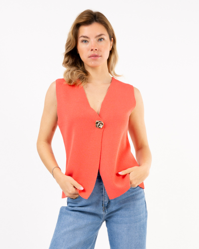 Gilet un bouton