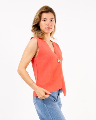 Gilet un bouton