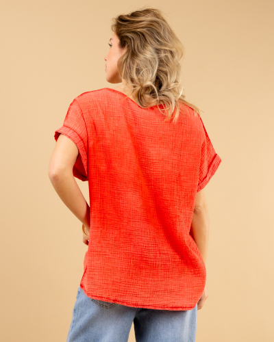 T-shirt étoiles délavé