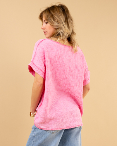 T-shirt étoiles délavé