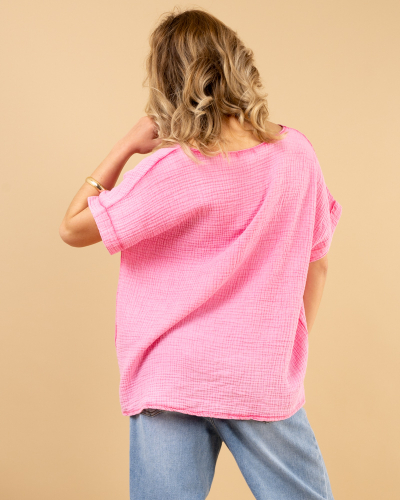 T-shirt étoiles délavé