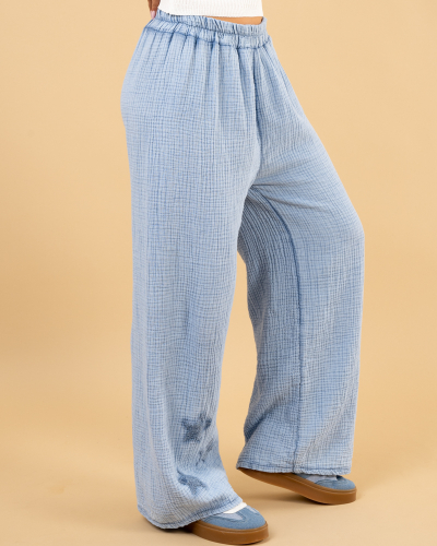 Pantalon large étoiles