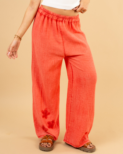 Pantalon large étoiles
