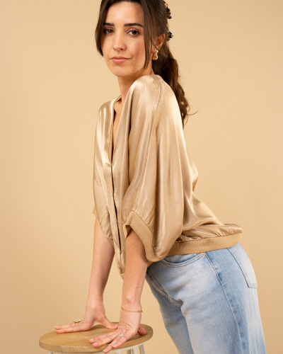 Gilet satiné
