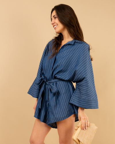 Combishort rayée