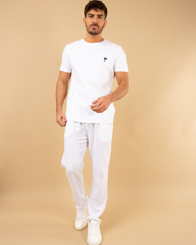 Pantalon gaze de coton