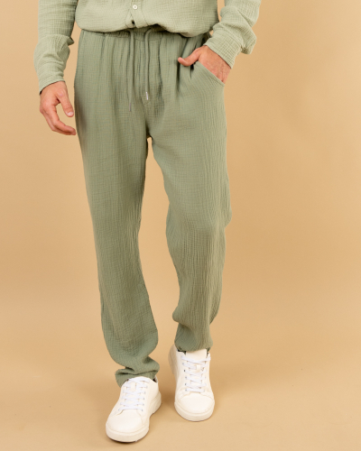 Pantalon gaze de coton