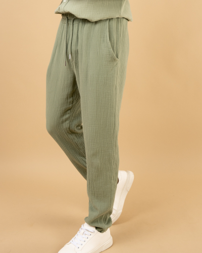Pantalon gaze de coton