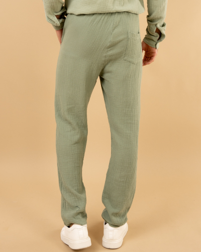 Pantalon gaze de coton