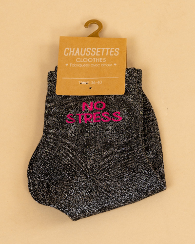 Chaussettes lurex message