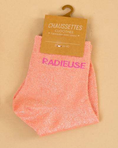 Chaussettes lurex message