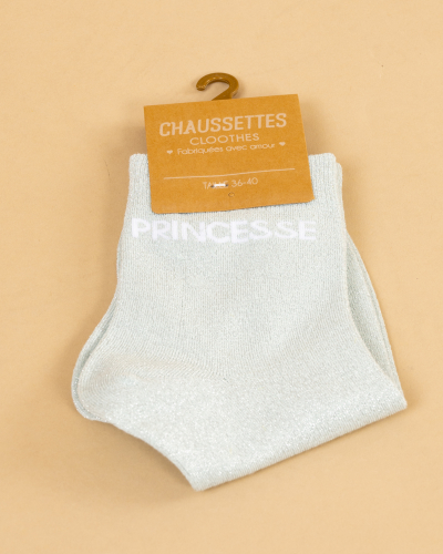 Chaussettes lurex message