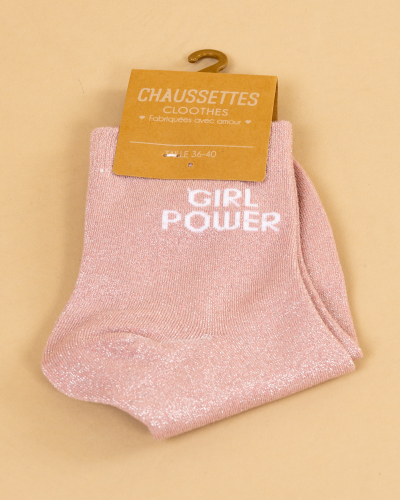 Chaussettes lurex message