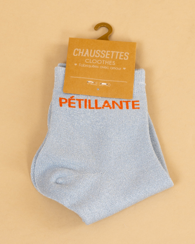 Chaussettes lurex message