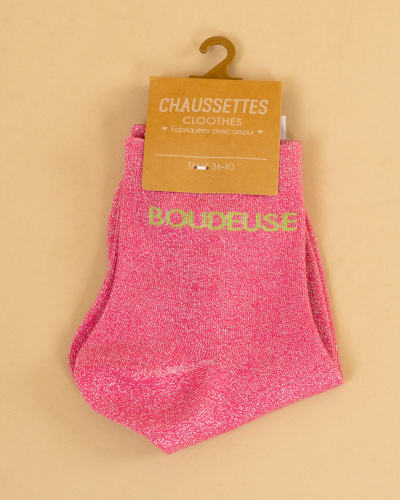Chaussettes lurex message