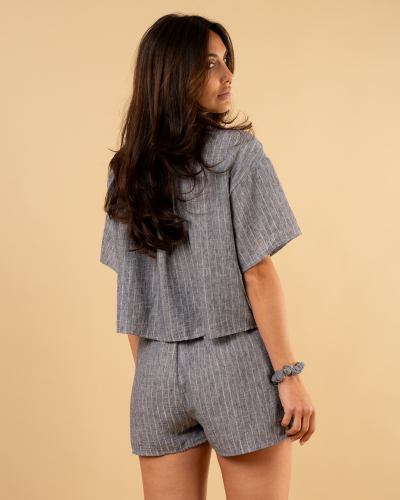 Chemise rayé lurex