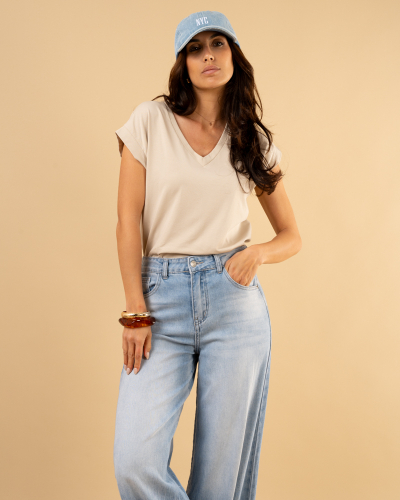 T-shirt v coton