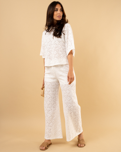 Pantalon dentelle