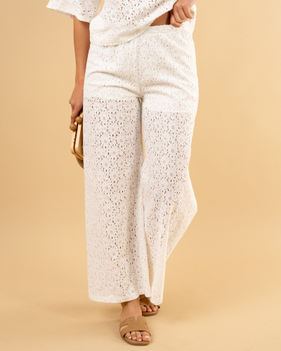 Pantalon dentelle