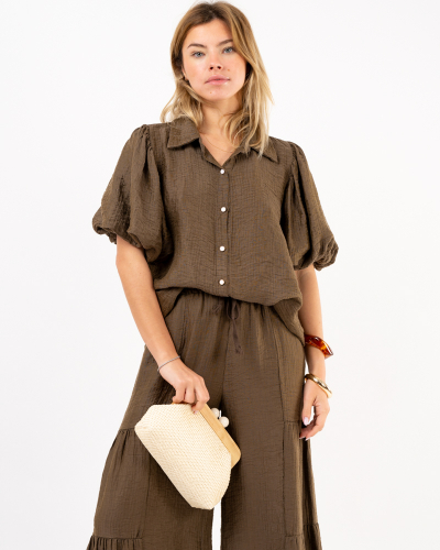 Chemise manches boule