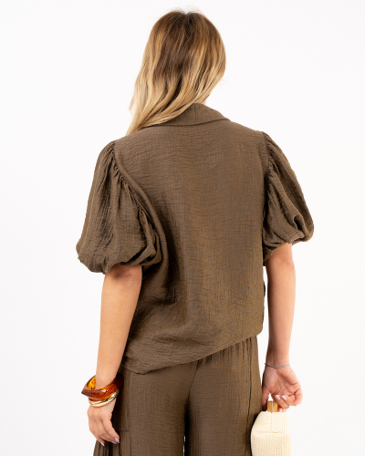 Chemise manches boule