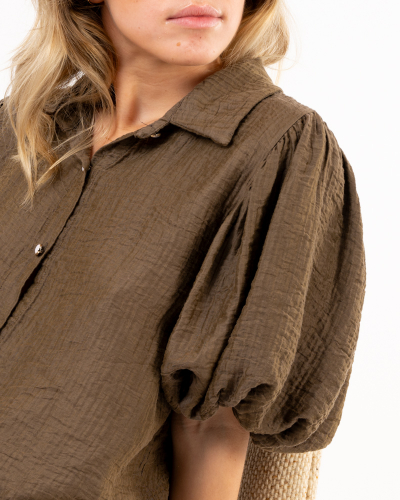 Chemise manches boule