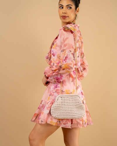 Robe voile volants