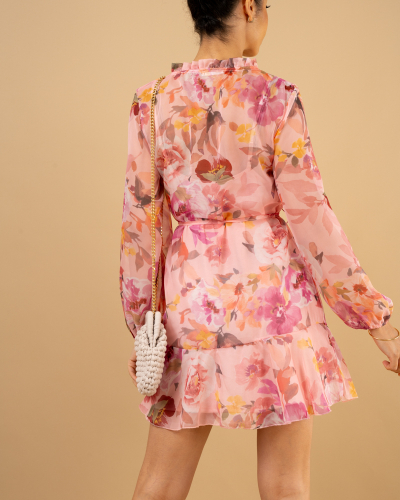 Robe voile volants