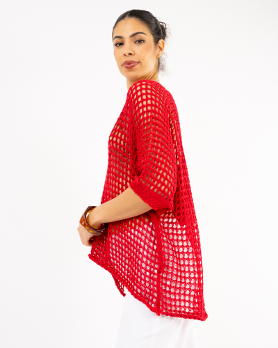 Top oversize ajouré