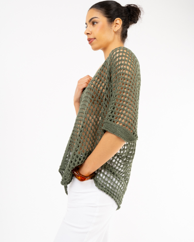 Top oversize ajouré