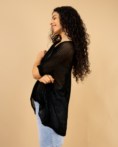 Top crochet oversize