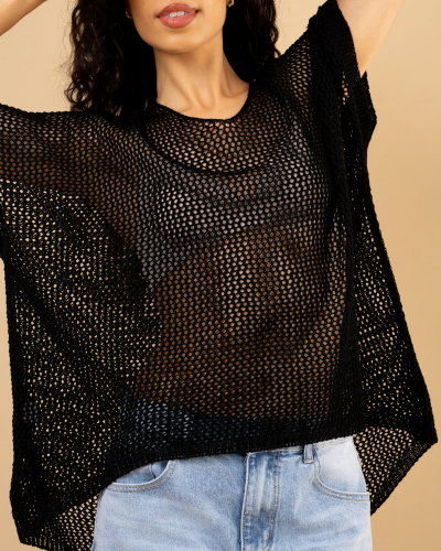 Top crochet oversize