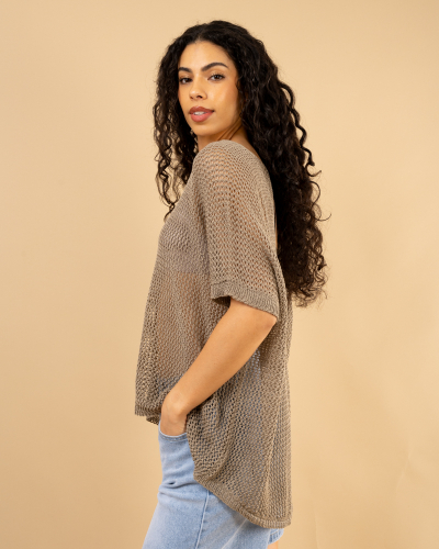Top crochet oversize