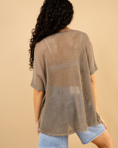 Top crochet oversize