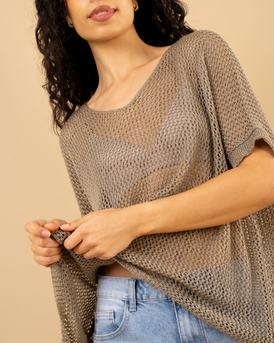 Top crochet oversize