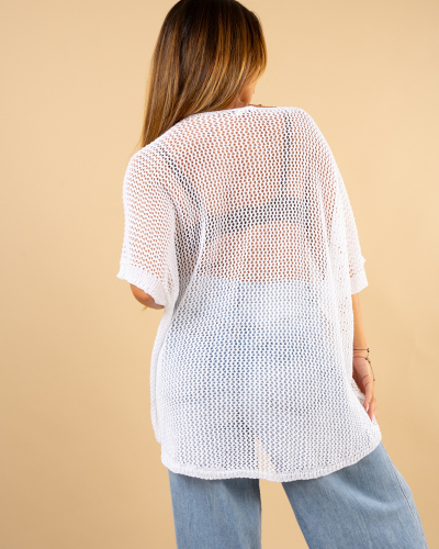 Top crochet oversize