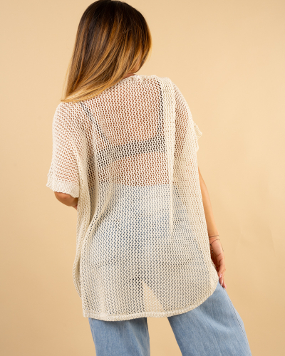 Top crochet oversize